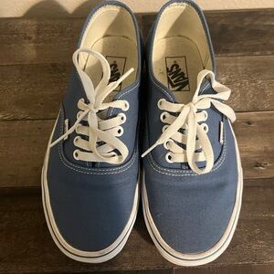 Vans Men/Women’s Authentic Blue Canvas Sneakers